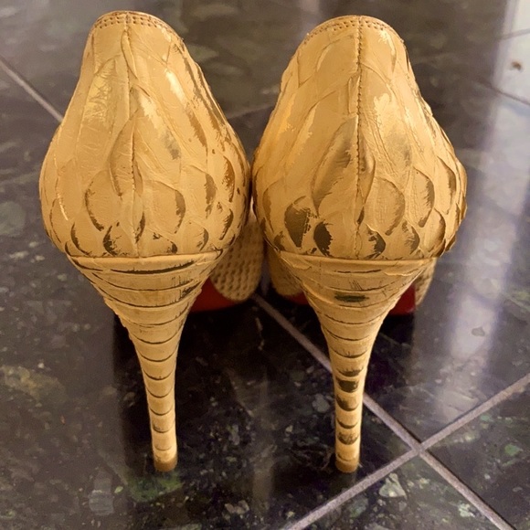 ⭐️AUTHENTIC NWOT Christian Louboutin Python Heel - Picture 10 of 13